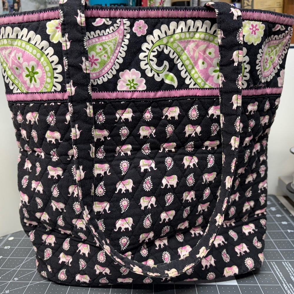 Vera Bradley Pink Elephant Tote Bag